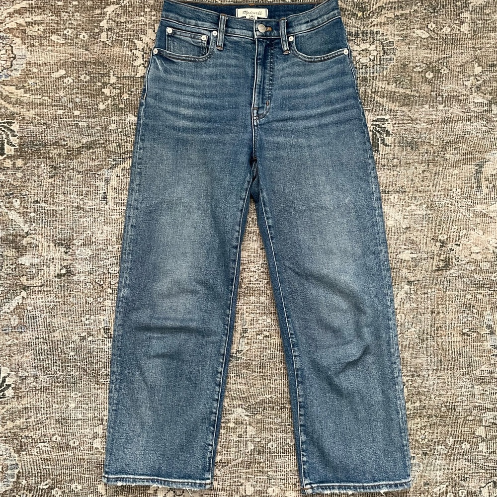 Madewell Slim Wide Leg Crop Jeans
